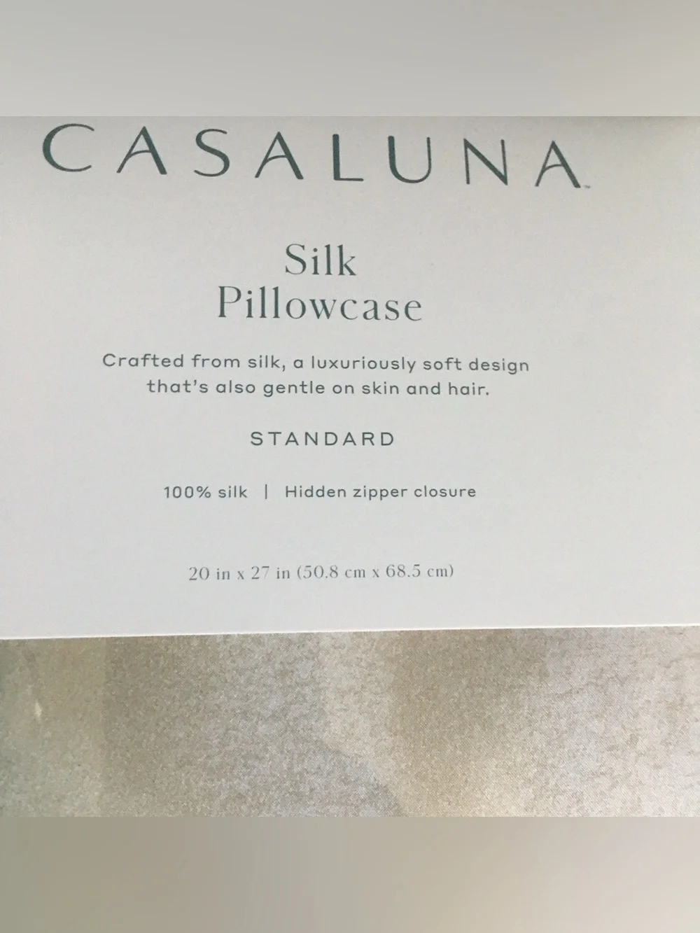 NIB Target Casaluna Silk Pillowcases with eye mask in Green Watercolor